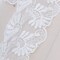 1 Yard White Double Fan Bridal Lace Trim Stiff Scalloped Edge Veil